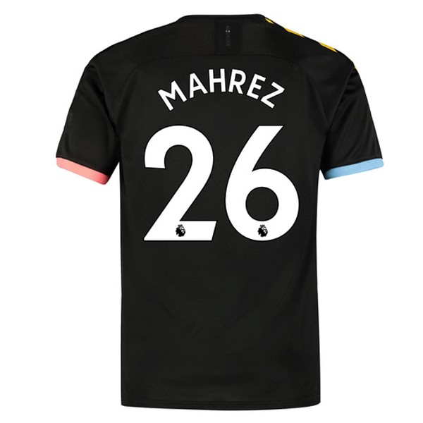 Camiseta Manchester City NO.26 Mahrez 2ª 2019 2020 Negro